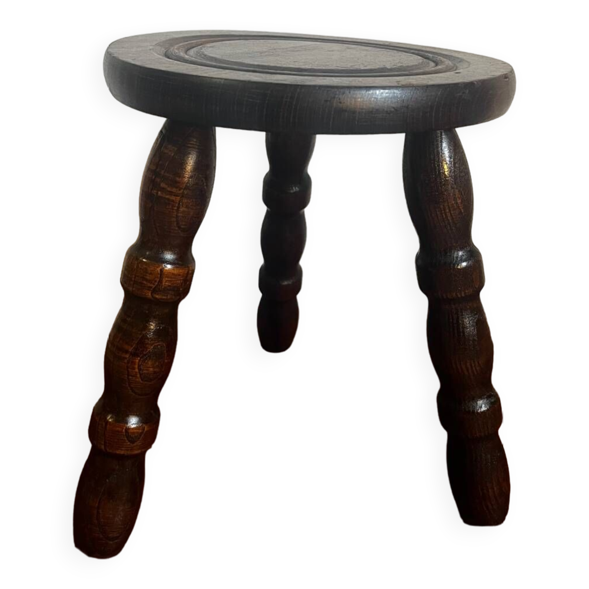 Wooden tripod stool for plant holder