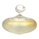 Jean-Pierre Baquère - Blown glass and gold leaf bottle - vintage 1995 - retro chic