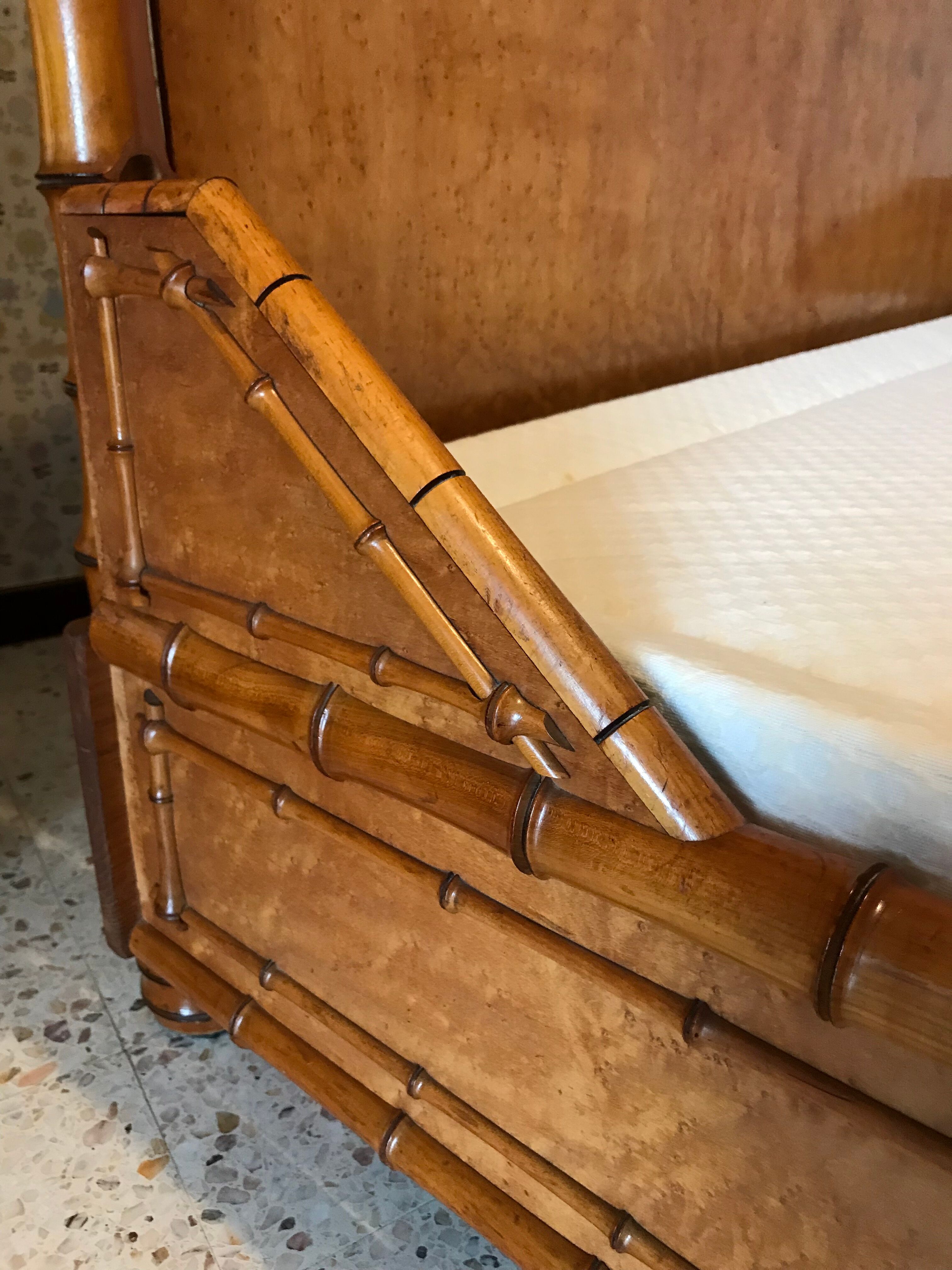 Bed bamboo collection circa 1870 Napoleon III