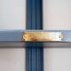 Painted metal industrial shelf Strafor - 20th century