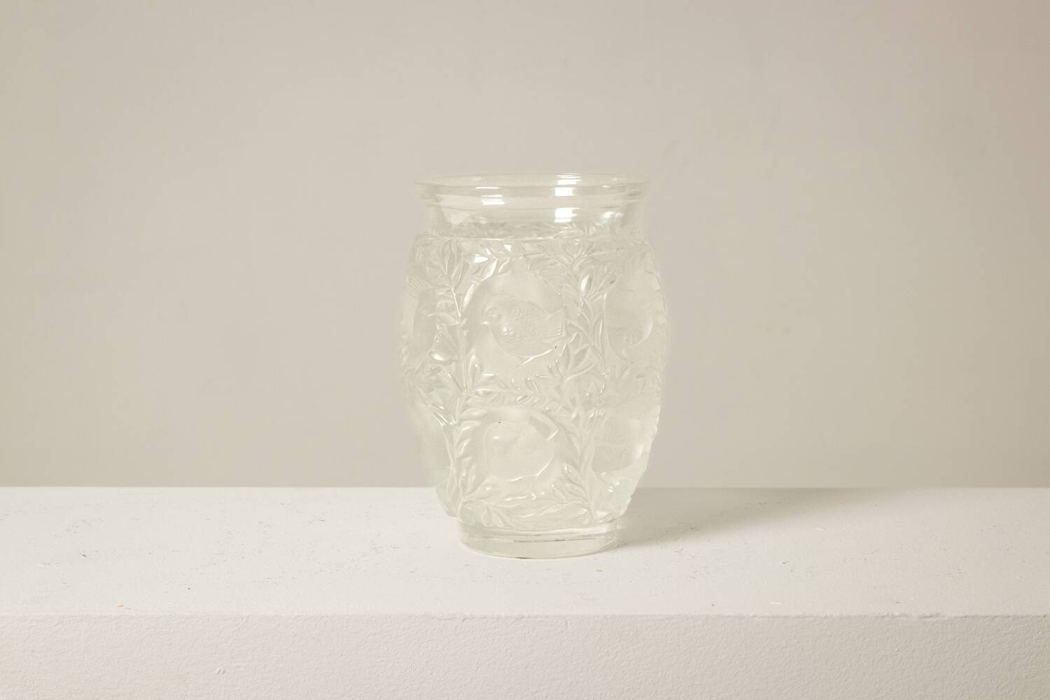 Lalique France. Crystal vase. After 1978.