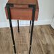 Pierre Guariche style bedside table, wood and metal, vintage, 60s