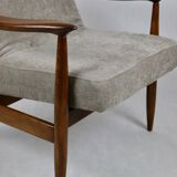 Fauteuil Lounge GFM63 Marron Clair par J. Kedziorek, 1970s