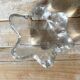Ashtray in glass crystal in the shape of a star.