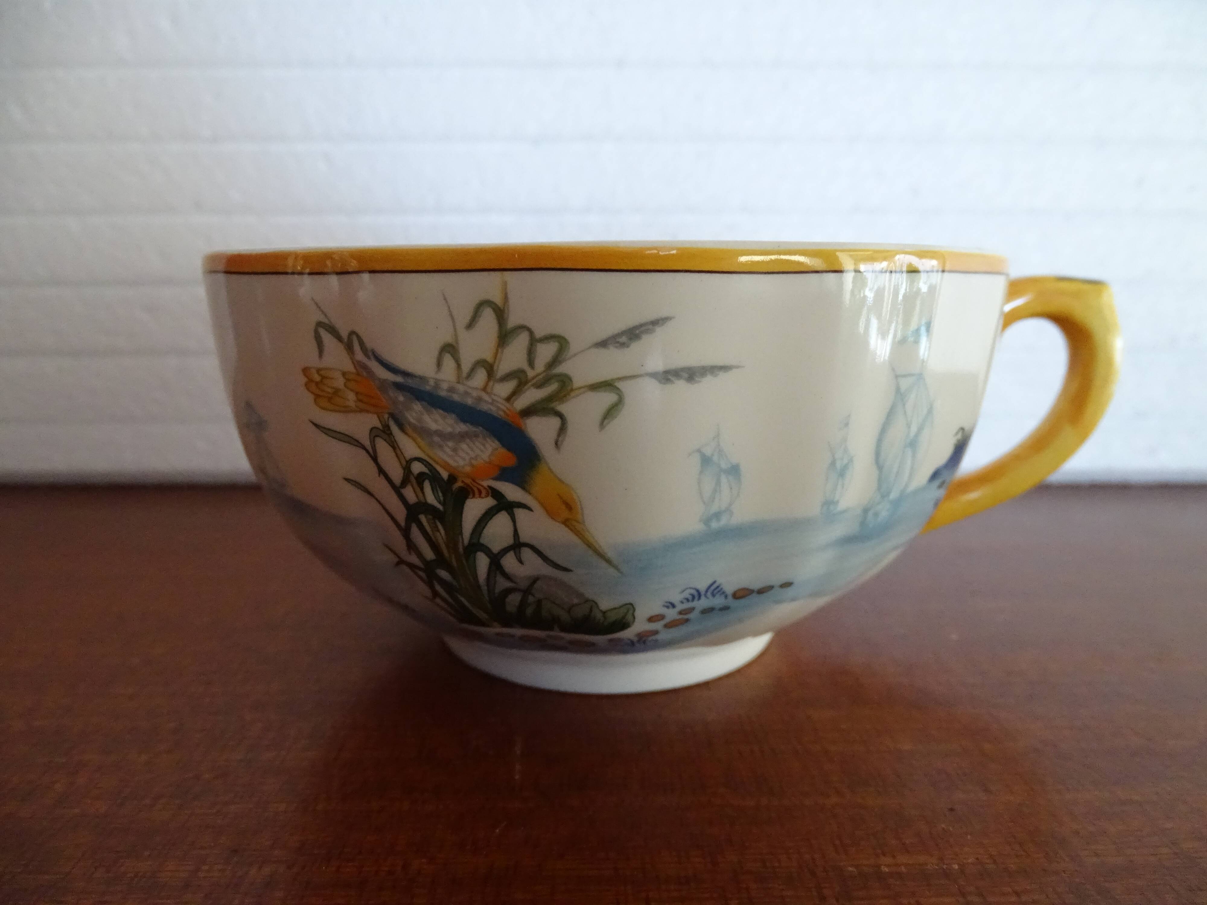 Earthenware lunch cups by Gien MAGELLAN - With box