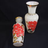 Pair of vases opaline Domec