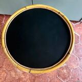 Vintage rattan side table