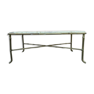Table basse bambou bronze onyx