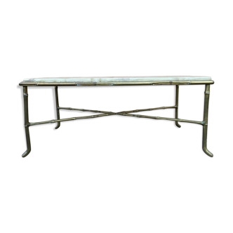 Table basse bambou bronze onyx