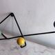 Wall coat rack Roger Feraud, metal and wooden balls.