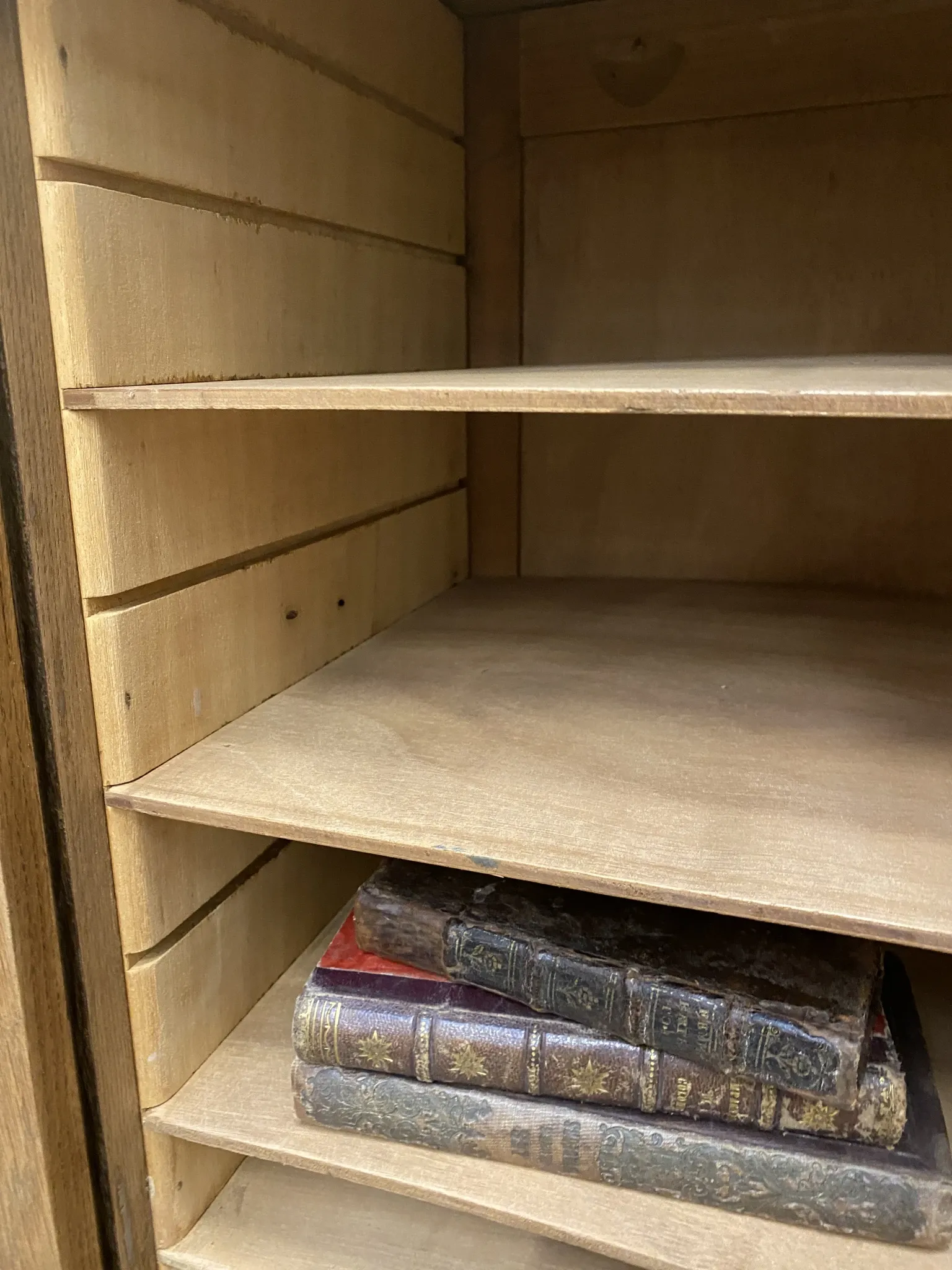 oak curtain furniture / filing cabinet