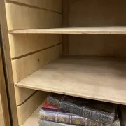 oak curtain furniture / filing cabinet