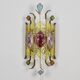Mid-Century Italian Brutalist Murano Longobard for Poliarte Wall Lamp Sconce , 1980s