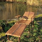 Chaise longue osier trés ancienne vintage