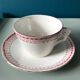 Series of 6 cups and saucers model "Ogives"