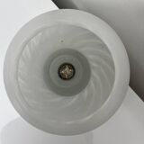 Vintage Murano Italy mushroom lamp with spiral decoration