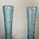 Paire petits vases bleu turquoise années 20/30