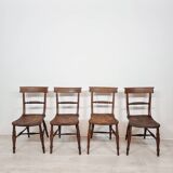 4 chaises anglaises fin XIXème siècle