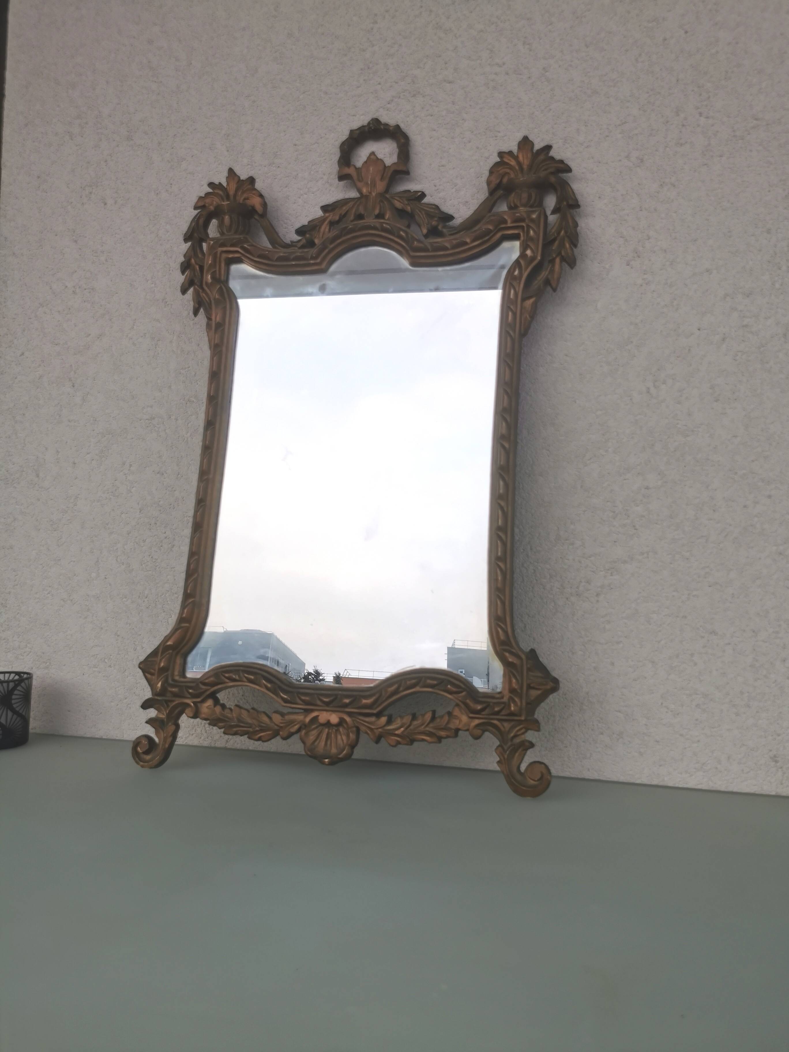 Vintage resin gold mirror
