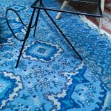 Piece of sofa in steel and glass around 1950