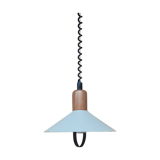 Suspension in beige enameled sheet metal