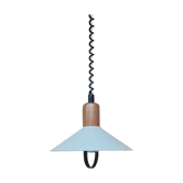 Suspension in beige enameled sheet metal