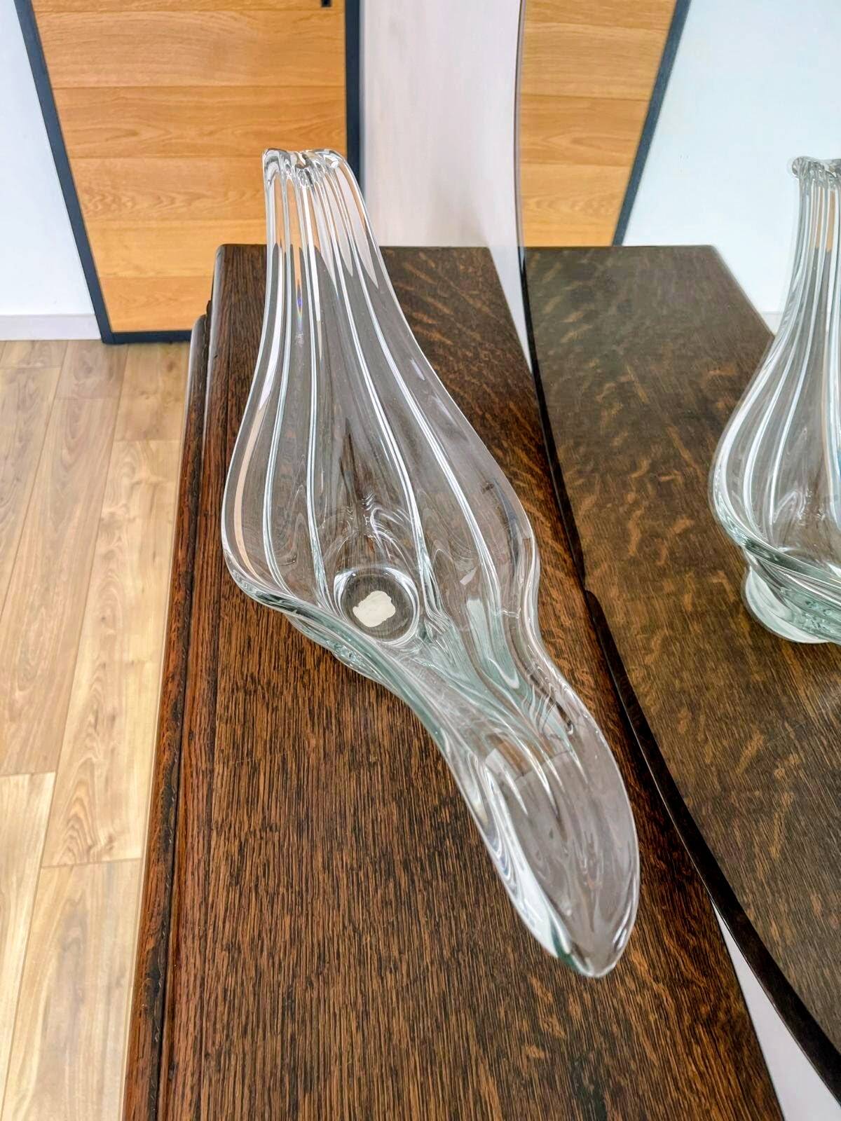 Large glass bowl Pompeii – Illuminated sculpture with free lines