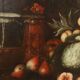 Peinture ancienne nature morte aux fruits, huile sur toile, XVIII Century