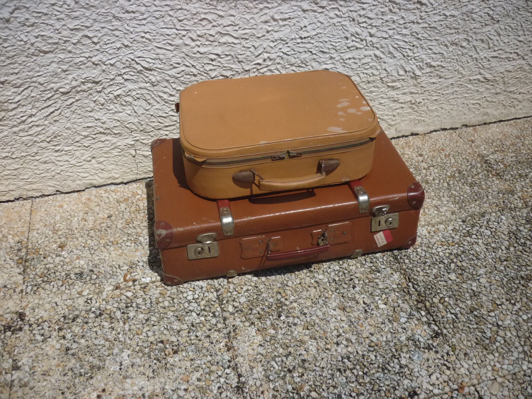 Old suitcase of 50-60 years