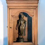 Antique display case, solid oak