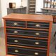 English mahogany black dresser