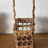 Wicker bottle basket 1970