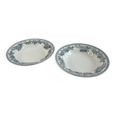 Hollow dish made of ironstone Sarreguemines Digoin Guadeloupe