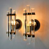 Paire d'appliques Venini en verre talie 1970