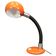 1970s Italian Orange Space Age Adjustable Gooseneck Table Lamp