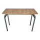 Vintage wooden and metal school desk