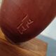 Scandinavian dove in carved teak wood, signed NM, circa 1960.