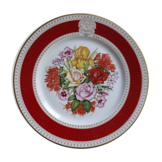 Assiette commémorative de l'Anniversaire royal Baudouin et Fabiola de Belgique (1985) Haviland