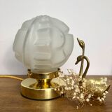 Lampe à posé globe vintage art déco