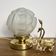 Vintage art deco globe installation lamp