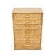 Woven wicker chest of drawers, 1980s