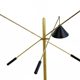 Lamp post pendulum with 3 arms in the style of Italian creations of the 1950s