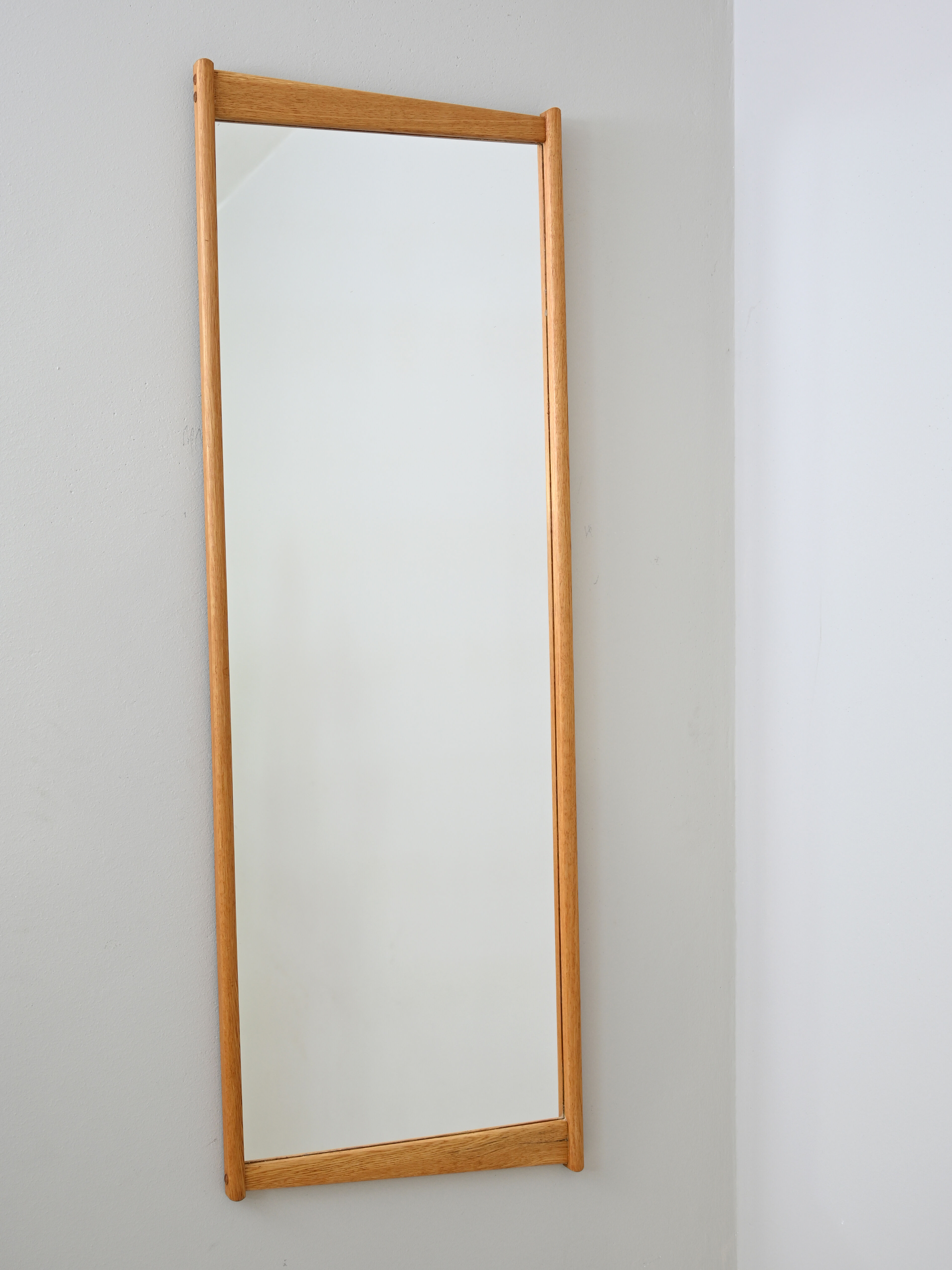 Scandinavian oak mirror
