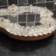 Vintage tabletop mirror, venetian murano glass
