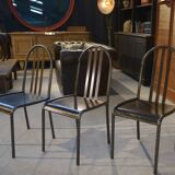 Set of 3 Modernist "Villa Cavrois" model chairs by MALLET STEVENS