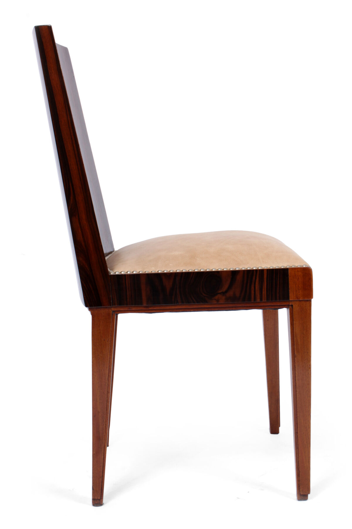 Art Deco macassar ebony dining chairs