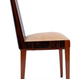 Art Deco macassar ebony dining chairs