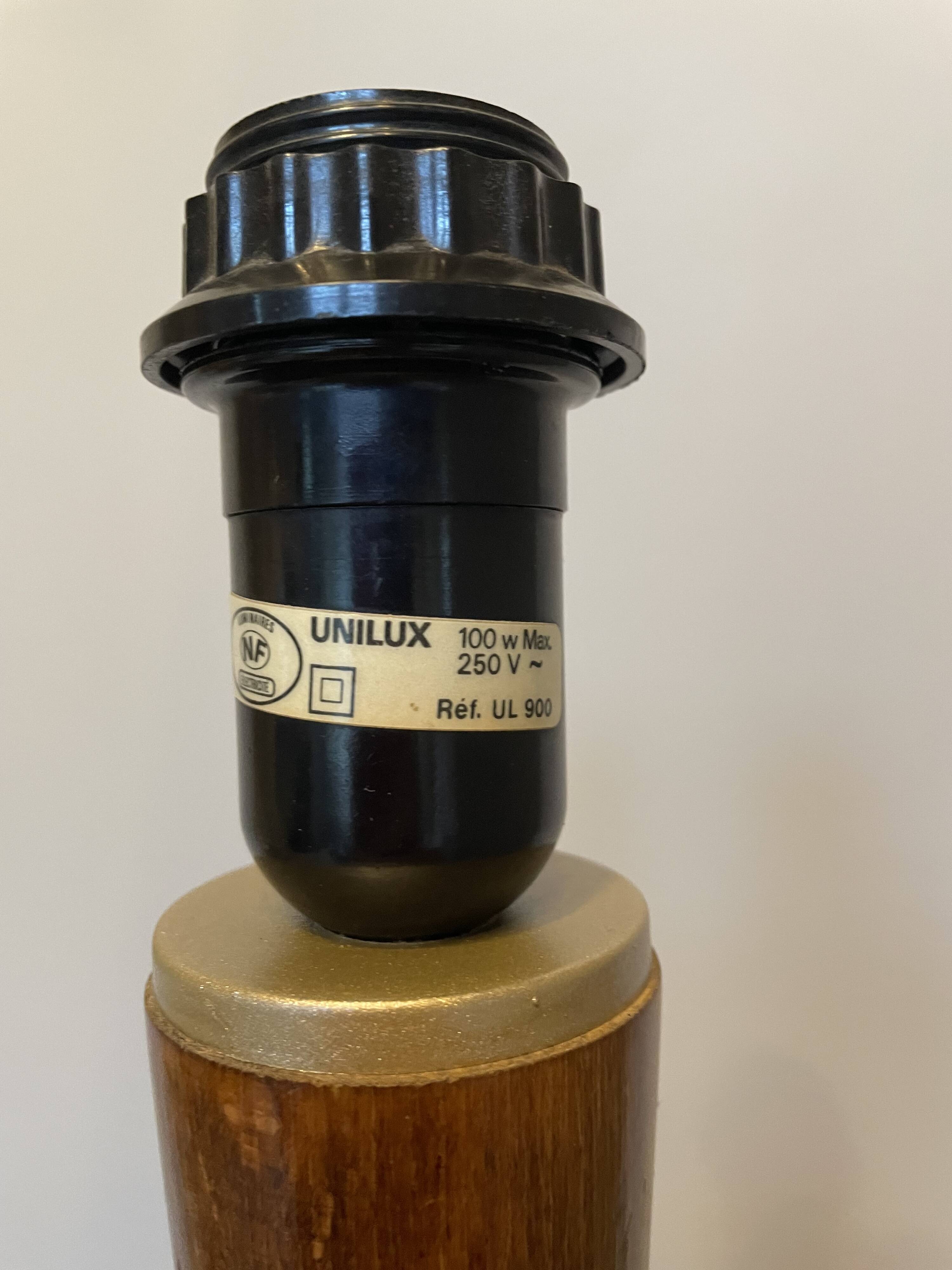 Old wooden Art Deco lamp stand