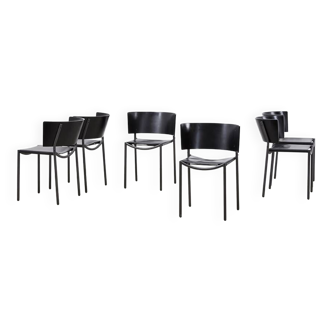 Philippe Starck Set of 6 'Lila Hunter' Dining Chairs for XO France 1980s
