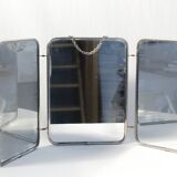 Vintage triptych barber mirror